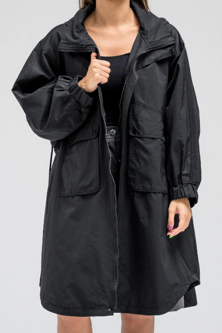 Long Hooded Jacket