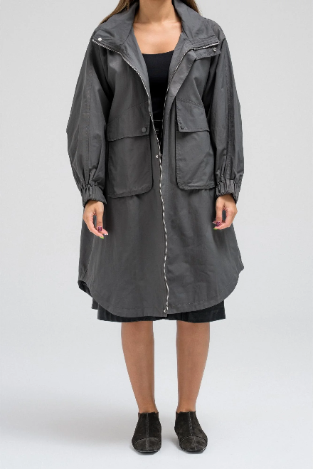 Long Hooded Jacket