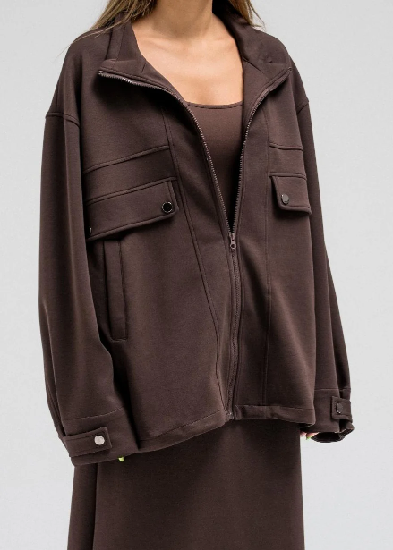 DRAWSTRING DETAIL JACKET