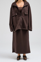 DRAWSTRING DETAIL JACKET