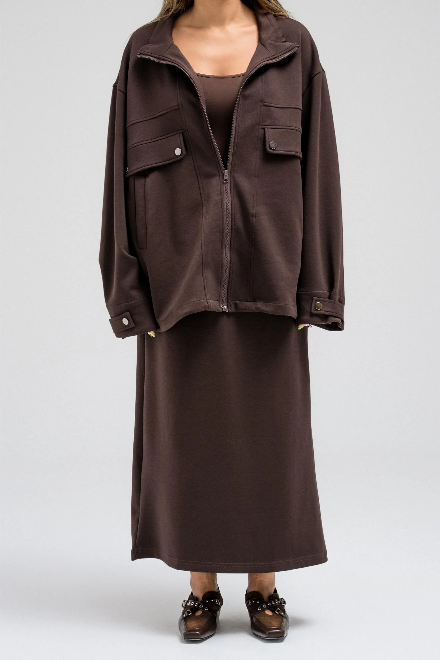DRAWSTRING DETAIL JACKET