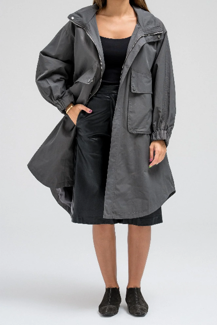 Long Hooded Jacket