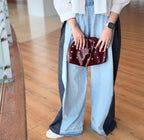 Two-Tone Wide leg pants