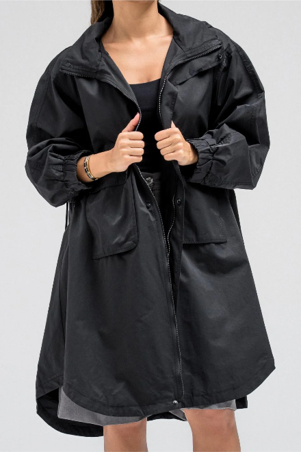 Long Hooded Jacket