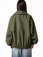 Light gbardine zipper jacket