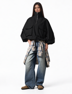 Light gbardine zipper jacket