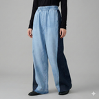 Two-Tone Wide leg pants