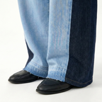 Two-Tone Wide leg pants