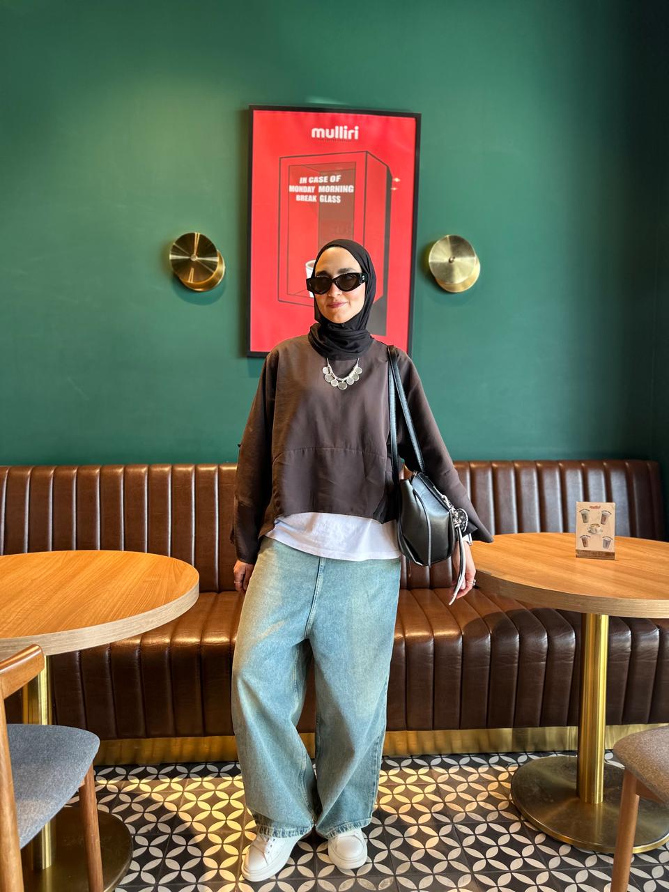 High Waist Harem Pants (Dirty Blue)