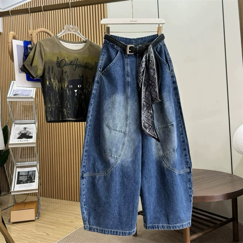 Oversize Barrel Pants