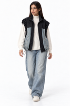 Denim x Waterproof Elastic Vest