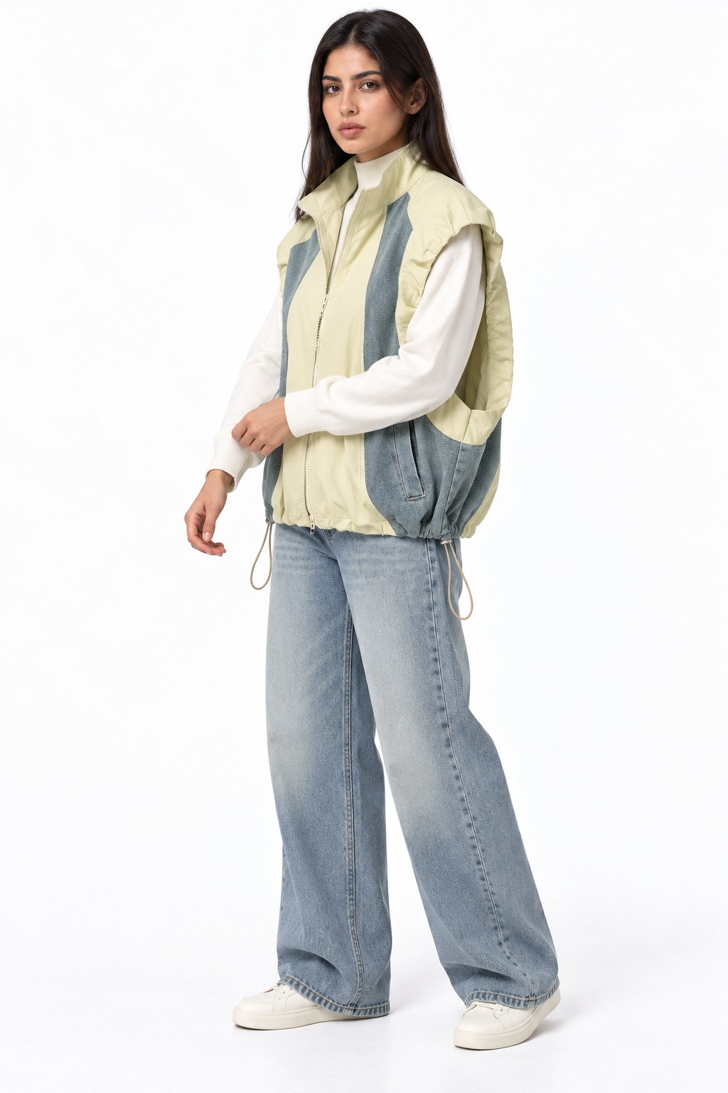 Denim x Waterproof Elastic Vest
