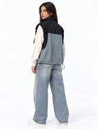 Denim x Waterproof Elastic Vest